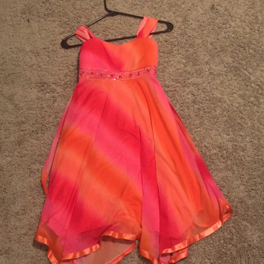 A Easter dress two finger strap